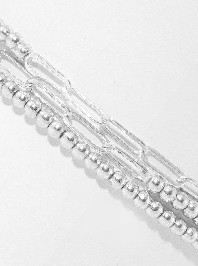 Glass Pearl Bead Stackable Stretch Bracelets