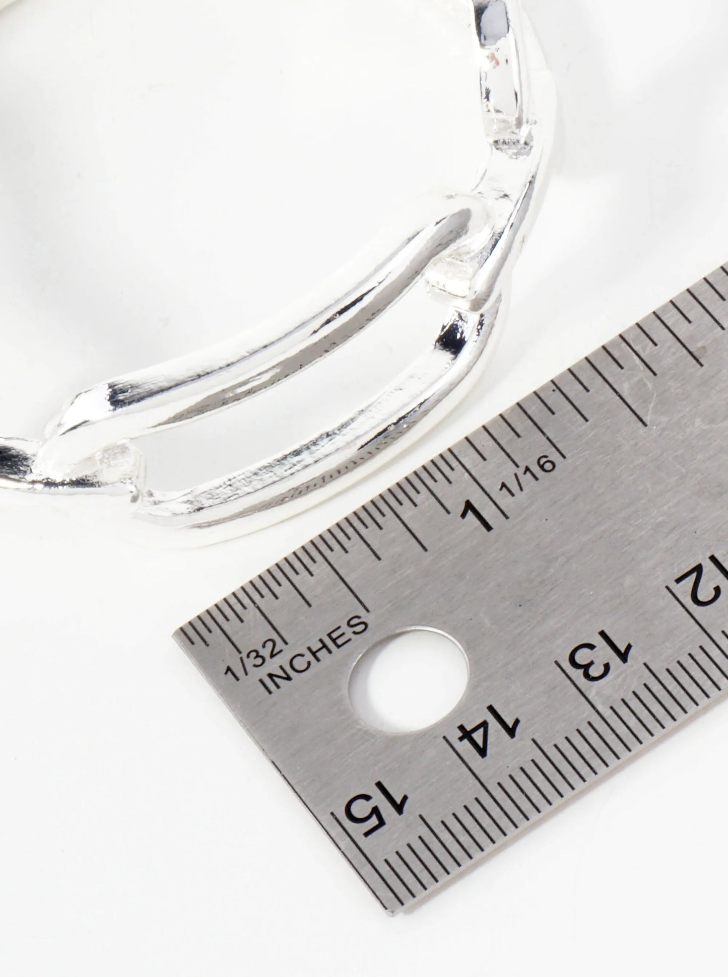 Metal Bold Chain Design Stretch Bangle Bracelet