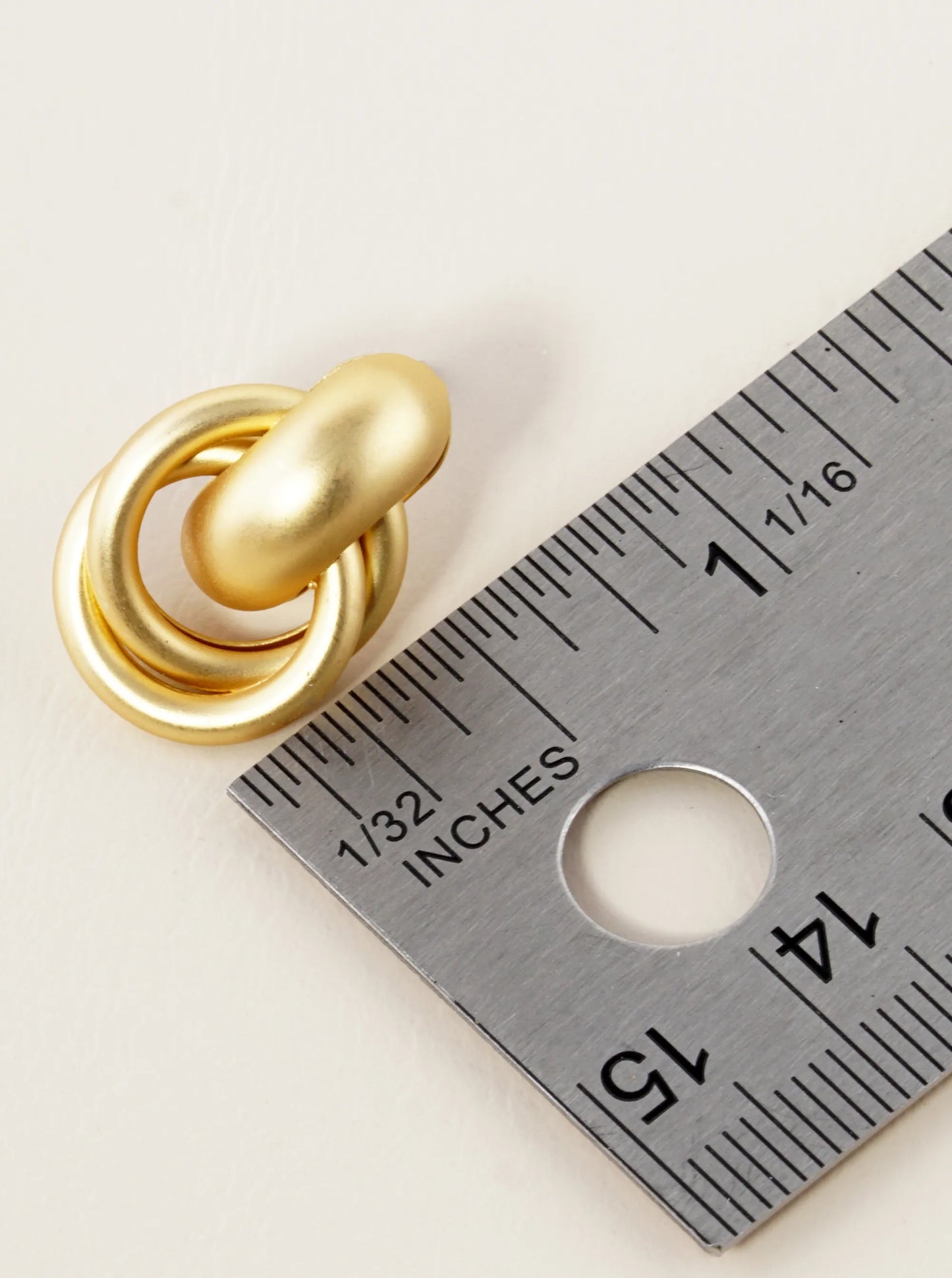 Metal Dainty Door Knocker Stud Earrings