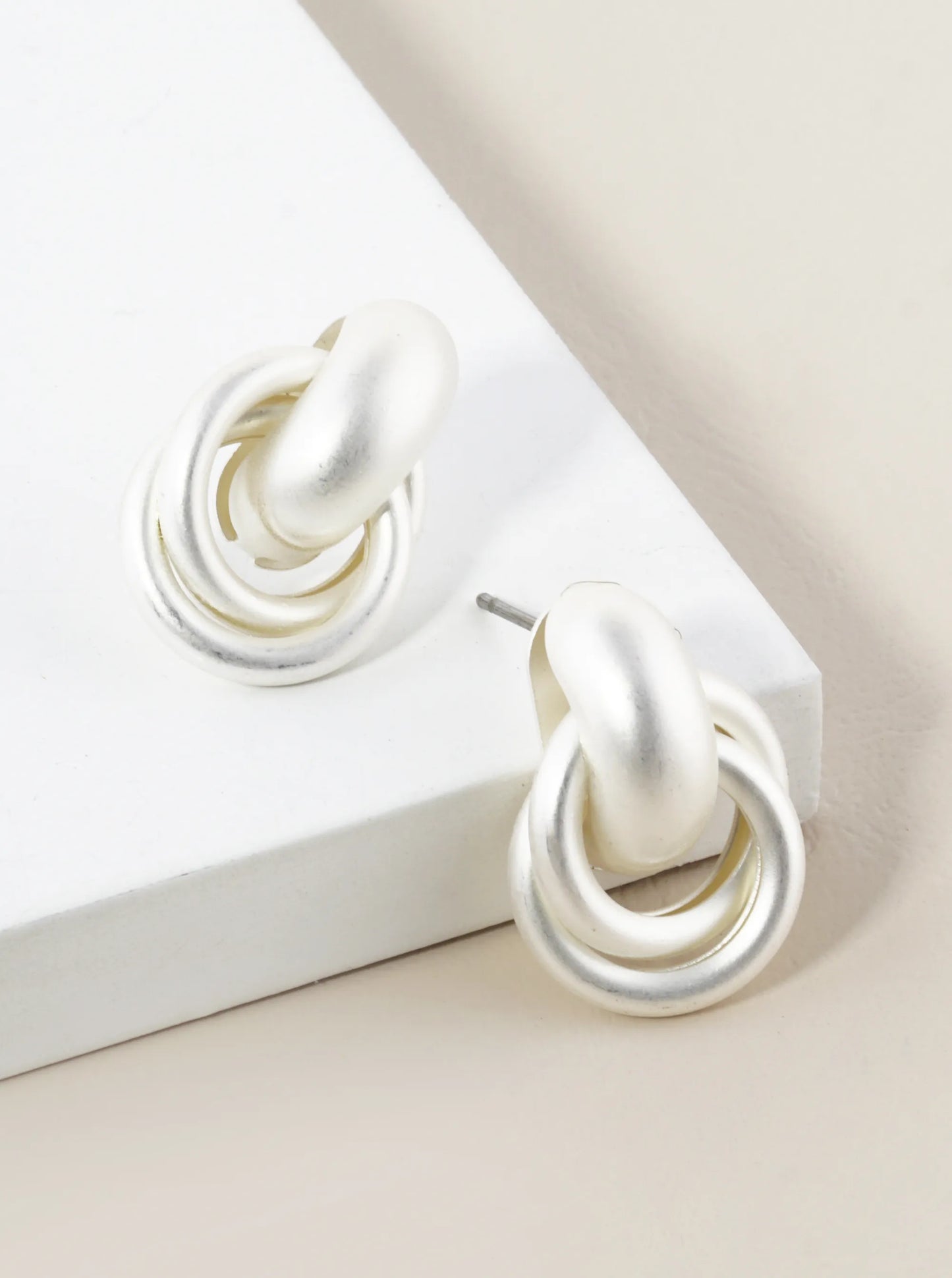 Metal Dainty Door Knocker Stud Earrings