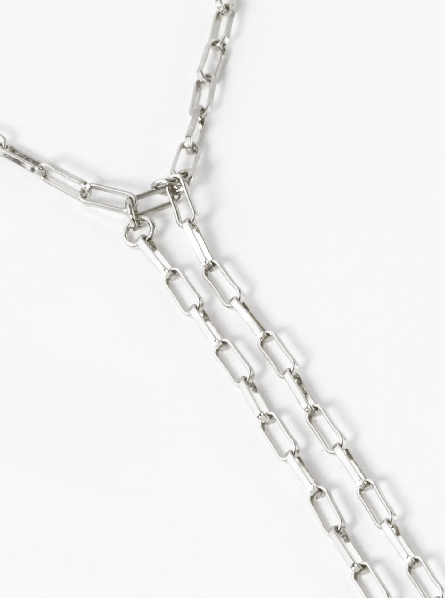 Metal Delicate Chain Drop Lariat Necklace