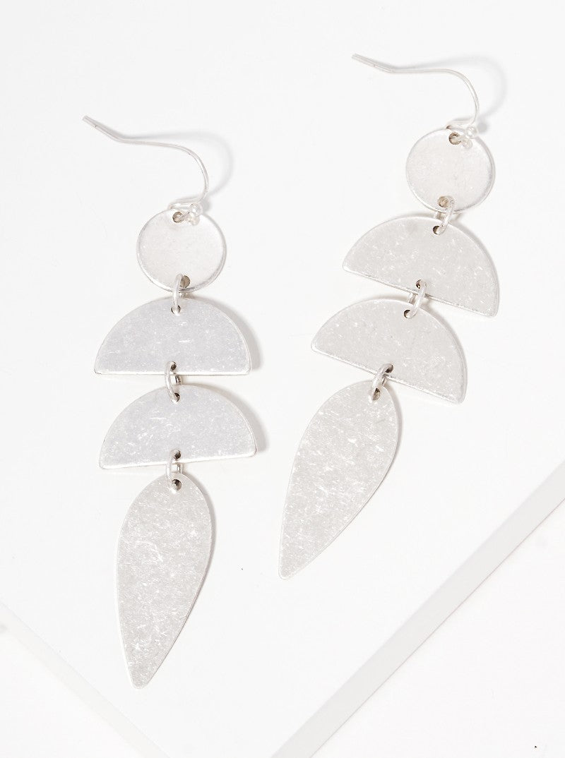 Metal Geometric Shape Dangle Drop Earrings