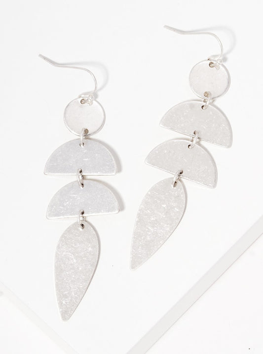 Metal Geometric Shape Dangle Drop Earrings