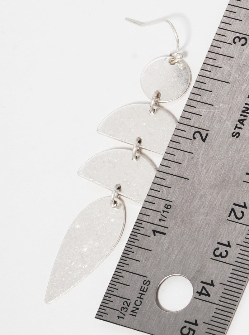 Metal Geometric Shape Dangle Drop Earrings