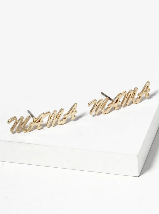 Metal Mama Post Stud Earrings