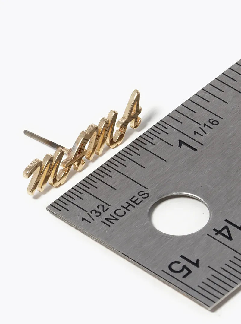 Metal Mama Post Stud Earrings
