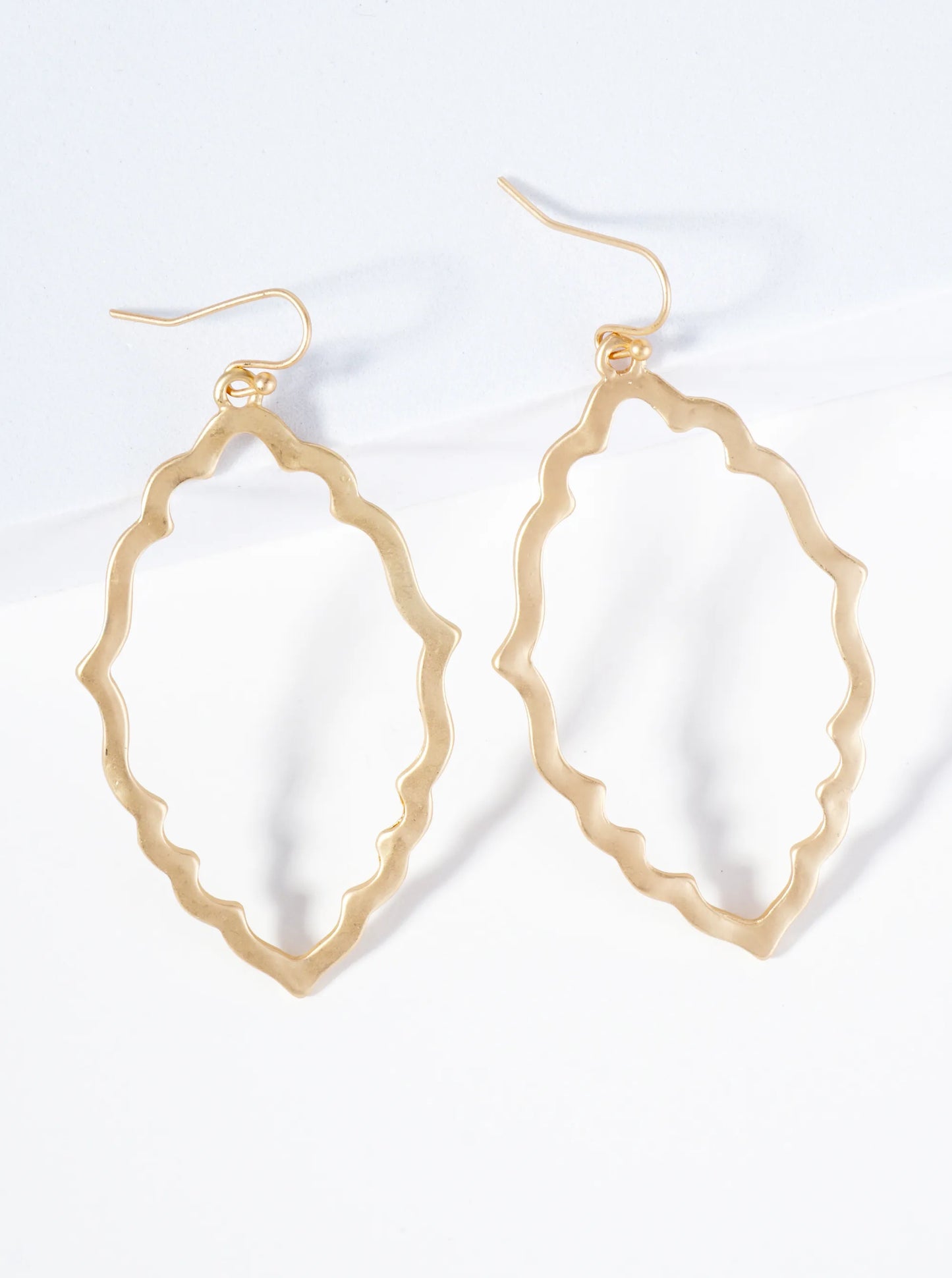 Metal Moroccan Shape Dangle Drop Earrings