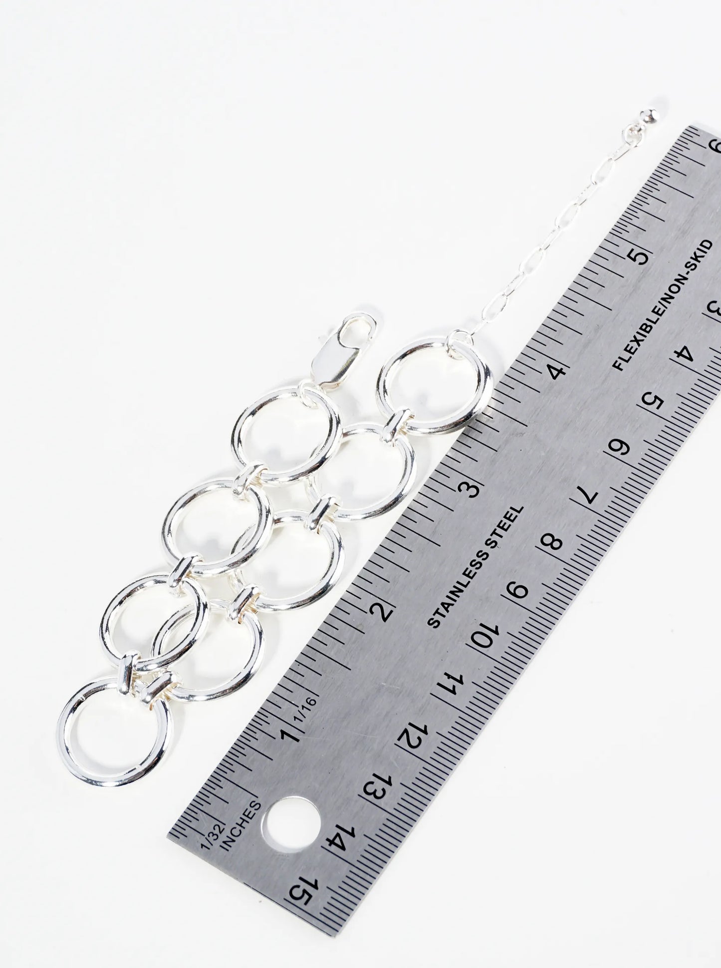 Metal Round Link Chain Bracelet