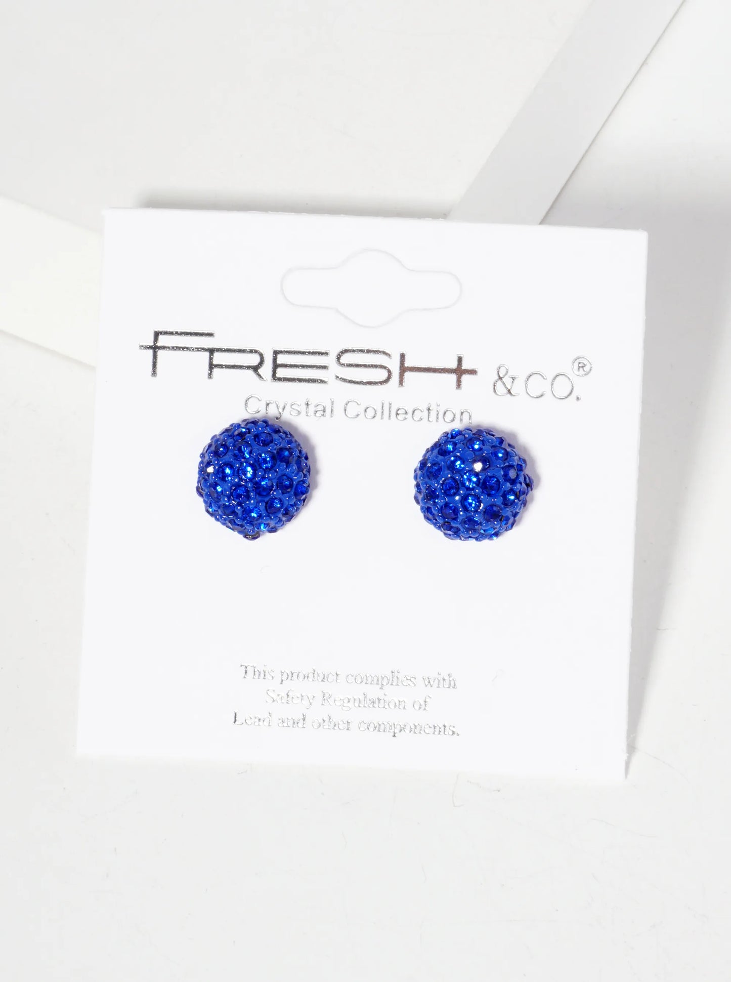 Minimalist Crystal-Pave 10mm Button Stud Earrings