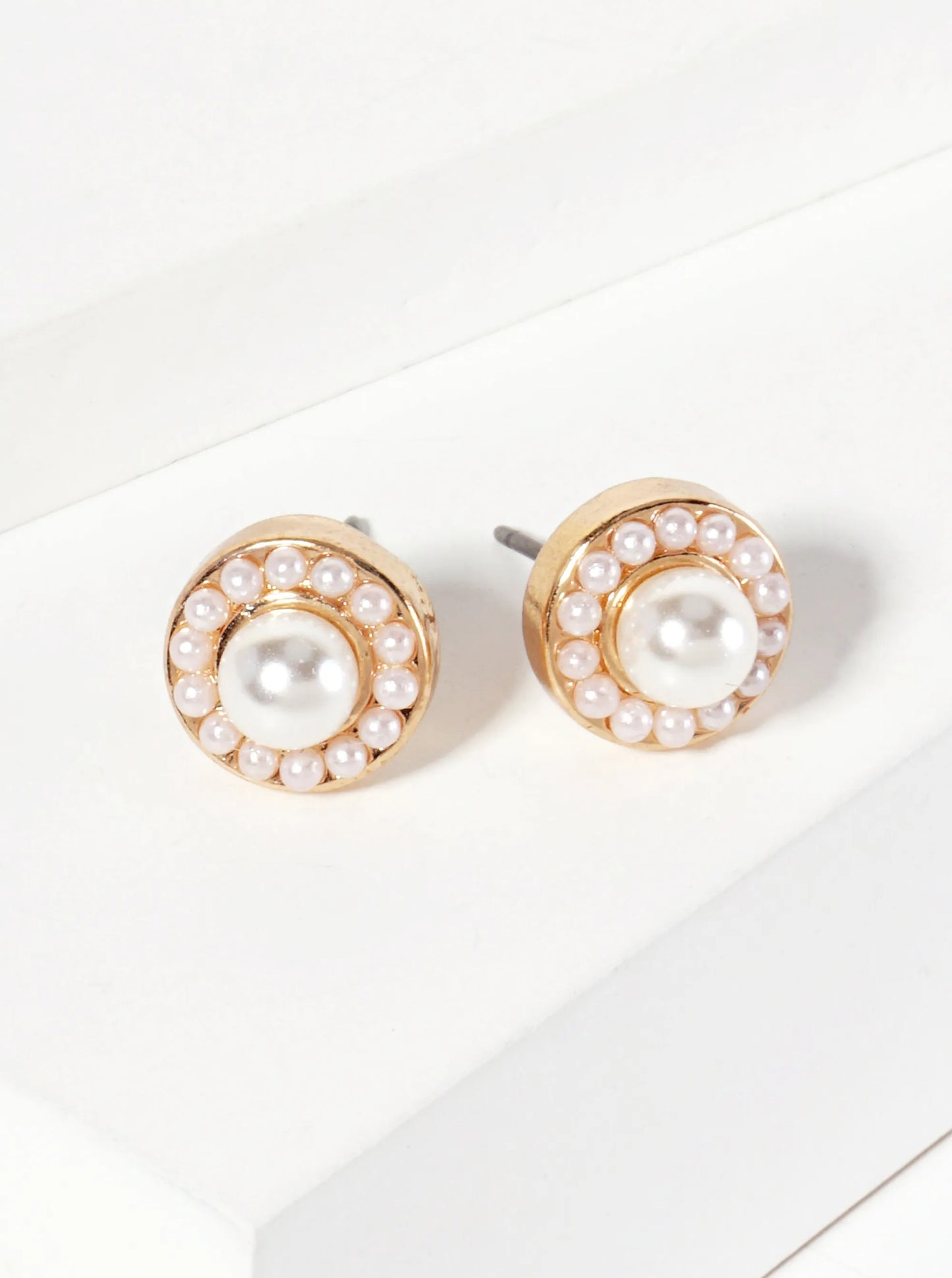 Minimalist Crystal-Pave 10mm Color-Stone Stud Earrings