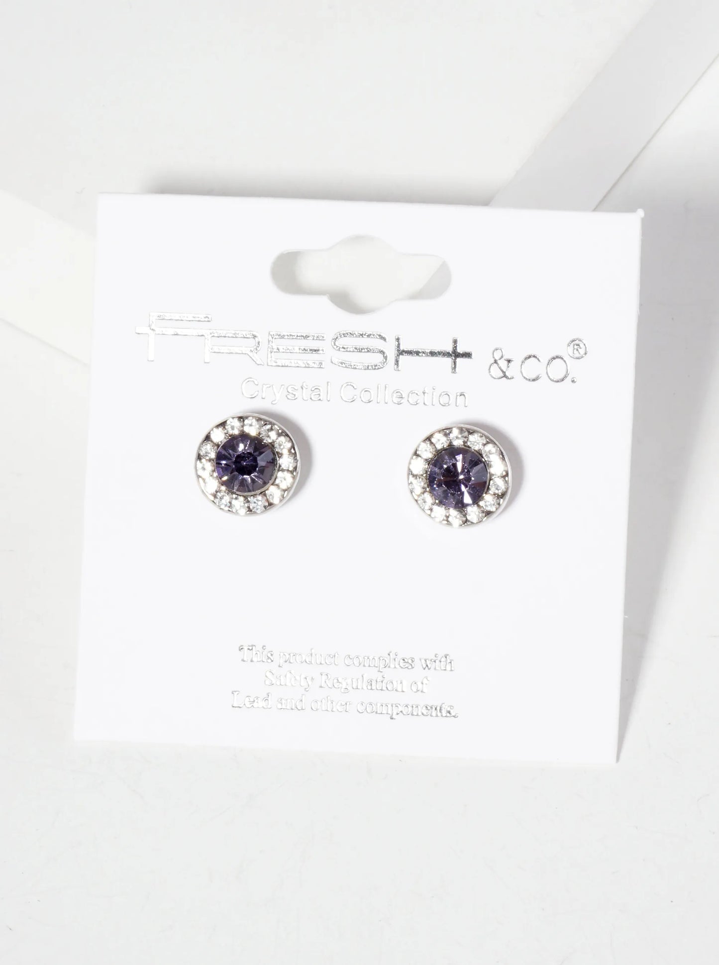 Minimalist Crystal-Pave 10mm Color-Stone Stud Earrings