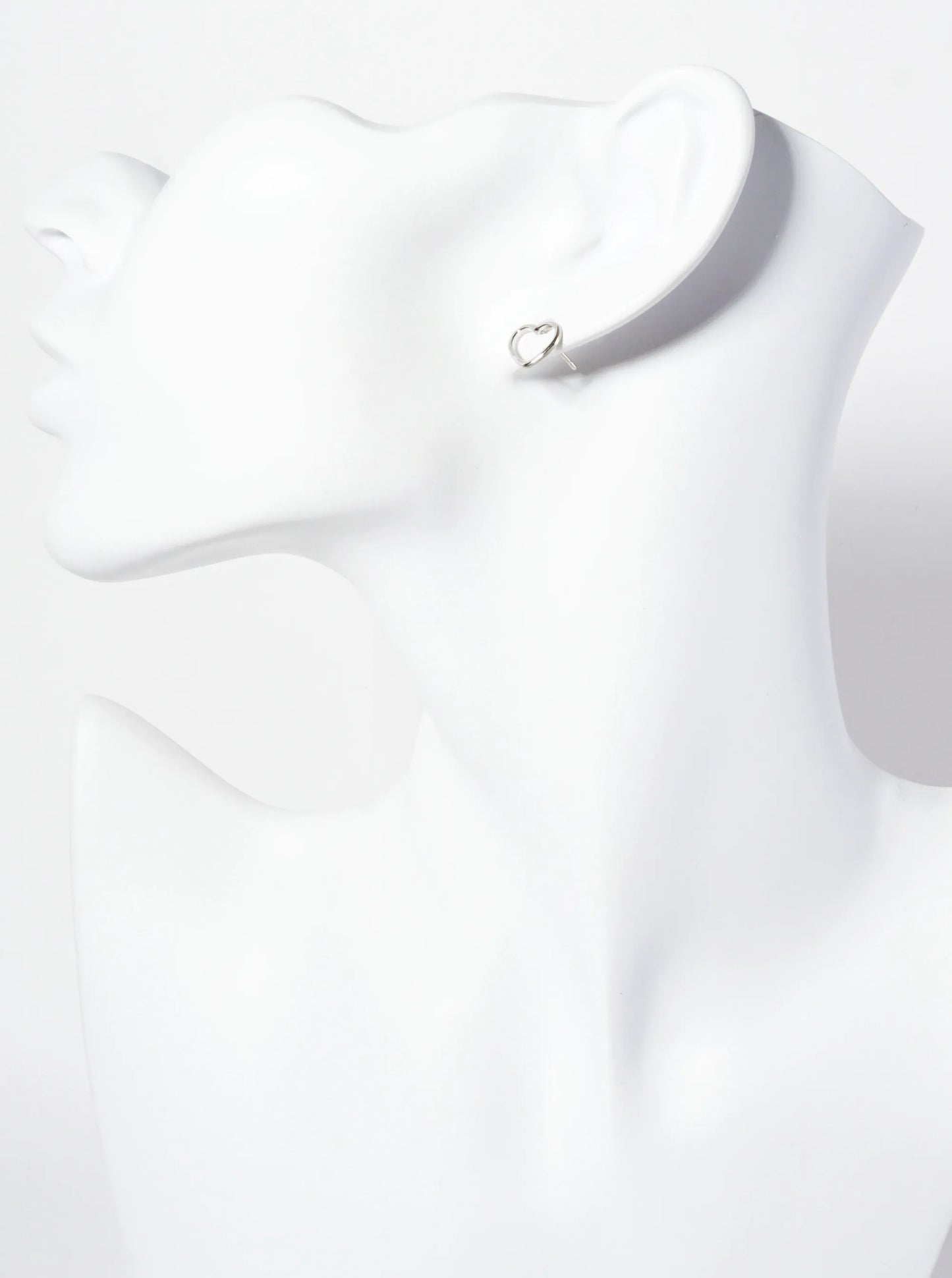 Minimalist Wire Heart 18K-Gold-Dipped Stud Earrings