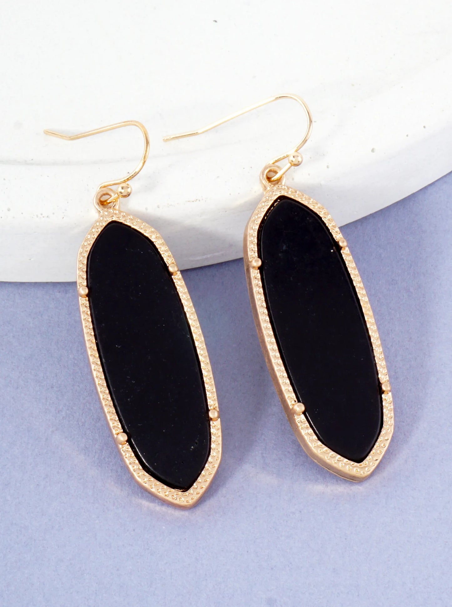 Moroccan Motif Semiprecious Stone Dangle Drop Earrings