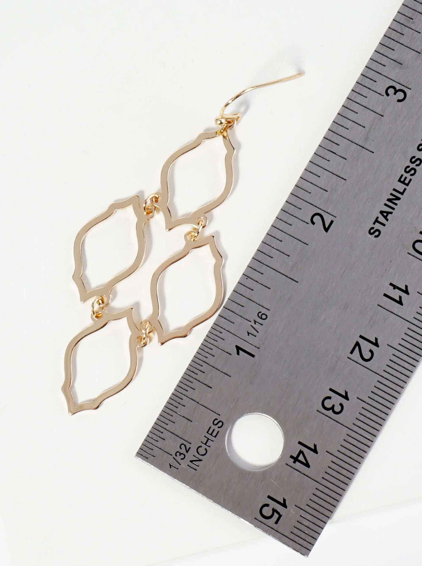 Moroccan Shape Chandelier Dangle Earrings