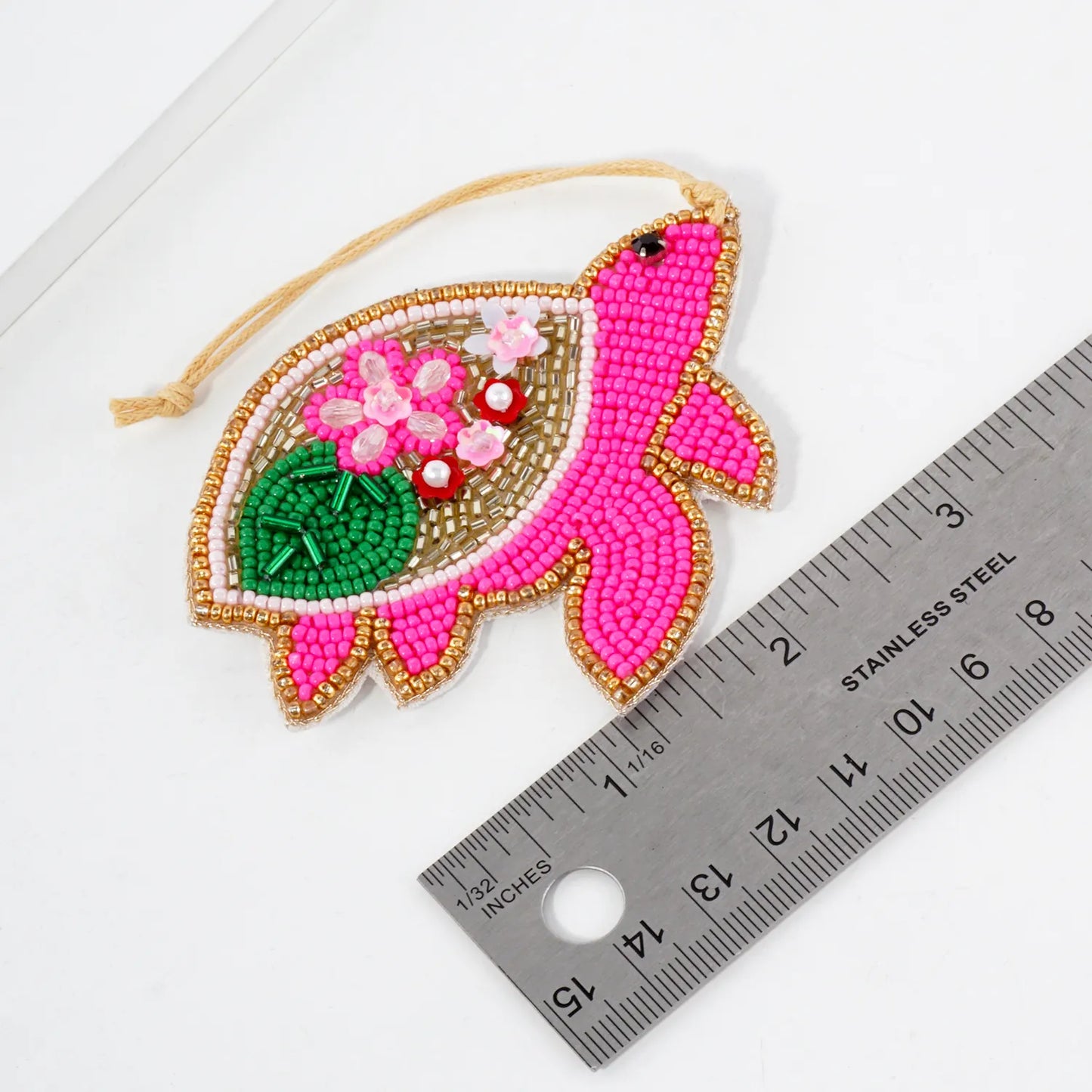 Multi-Beaded Hawaiian Turtle Sea-Life Ornament