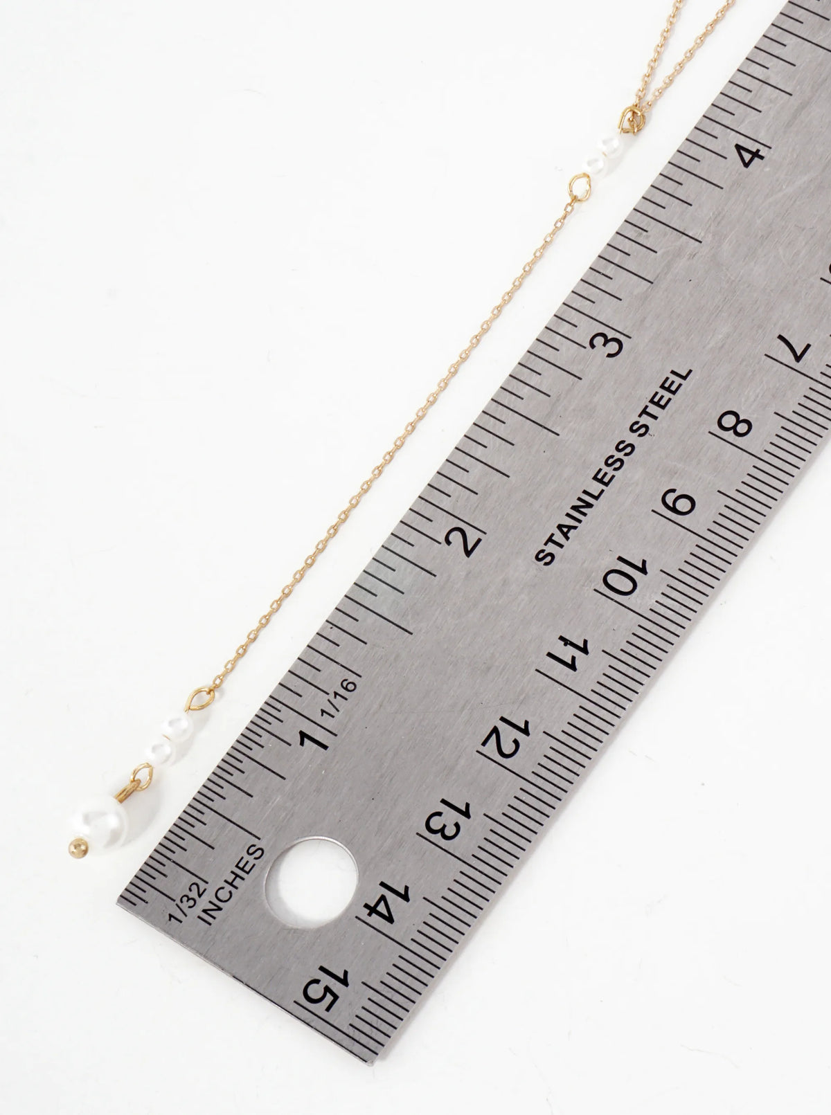 Multi Layer Y Shaped Necklace With Pearls