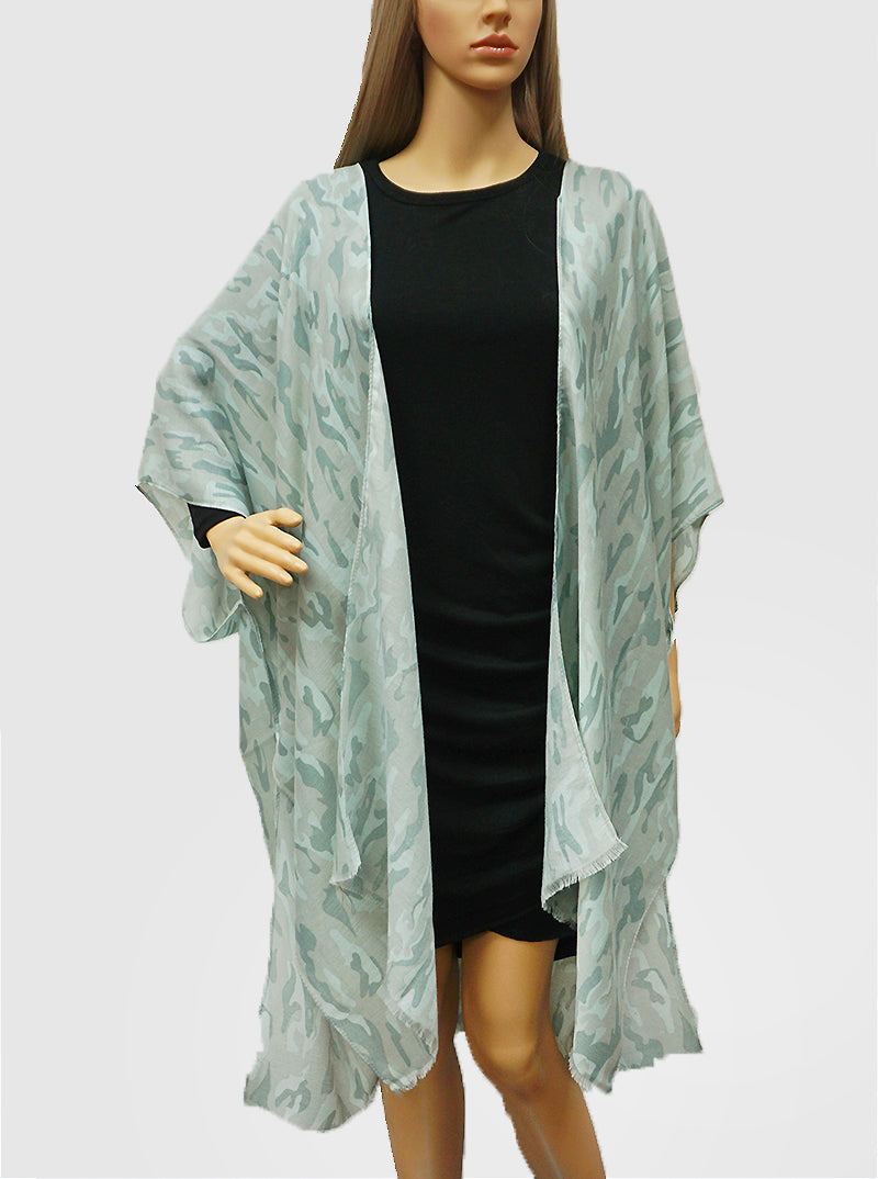 Multi Pattern Viscose Summer Kimono