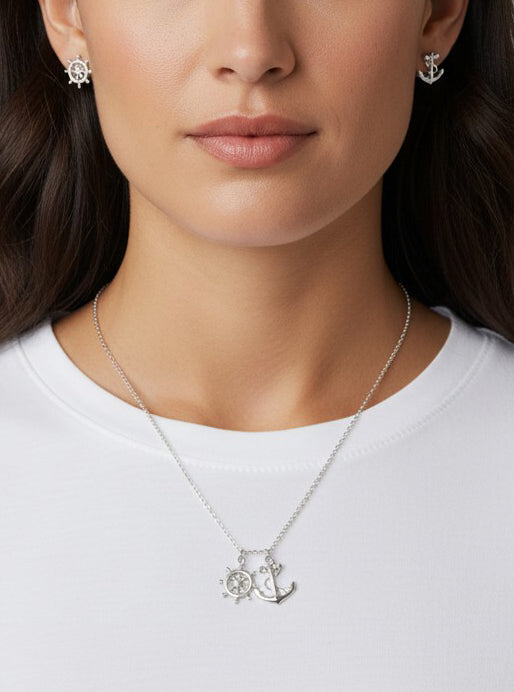 Nautical Anchor Pendant Necklace
