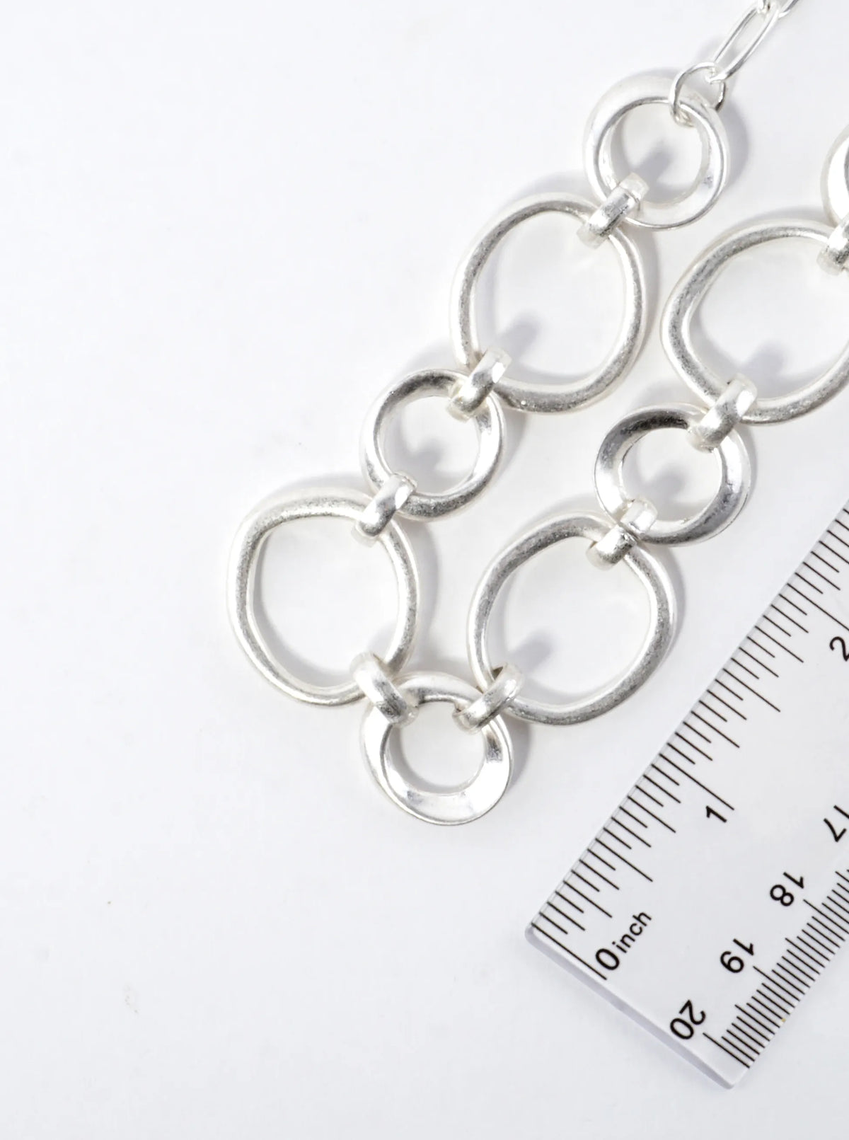 Organic Sculpted Irregular Links Necklace