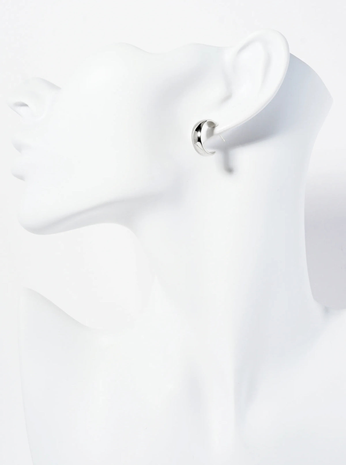 Polished 14K-Gold-Dipped 15mm Open Hoop Earrings