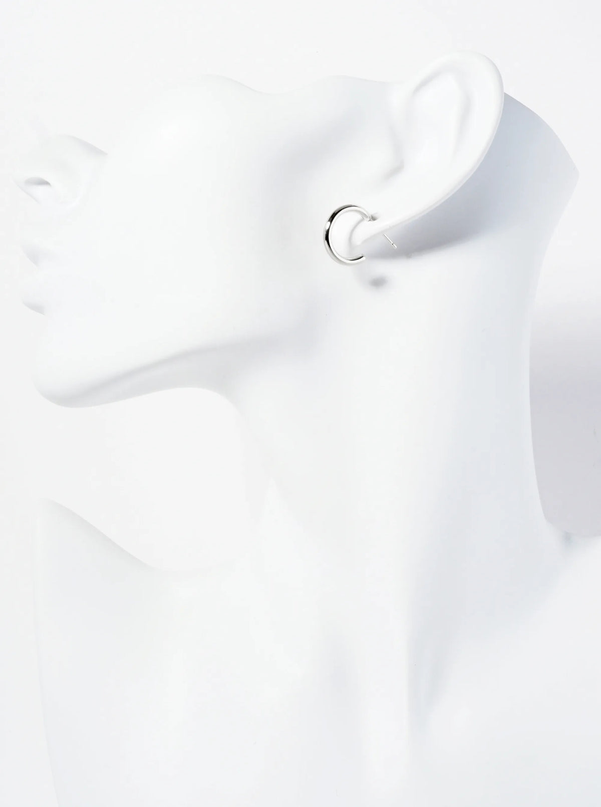 Polished 14K-Gold-Dipped 15mm Thin Open Hoop Earrings