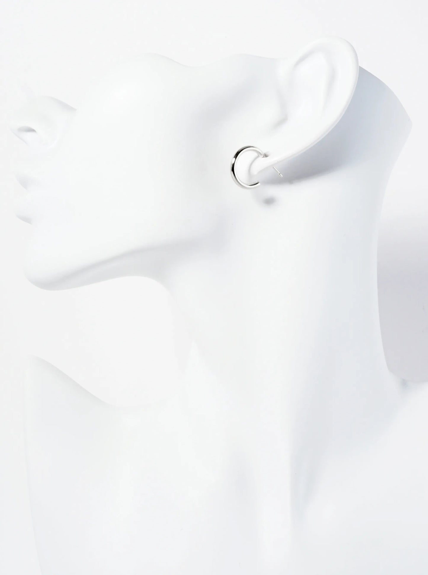 Polished 14K-Gold-Dipped 15mm Thin Open Hoop Earrings