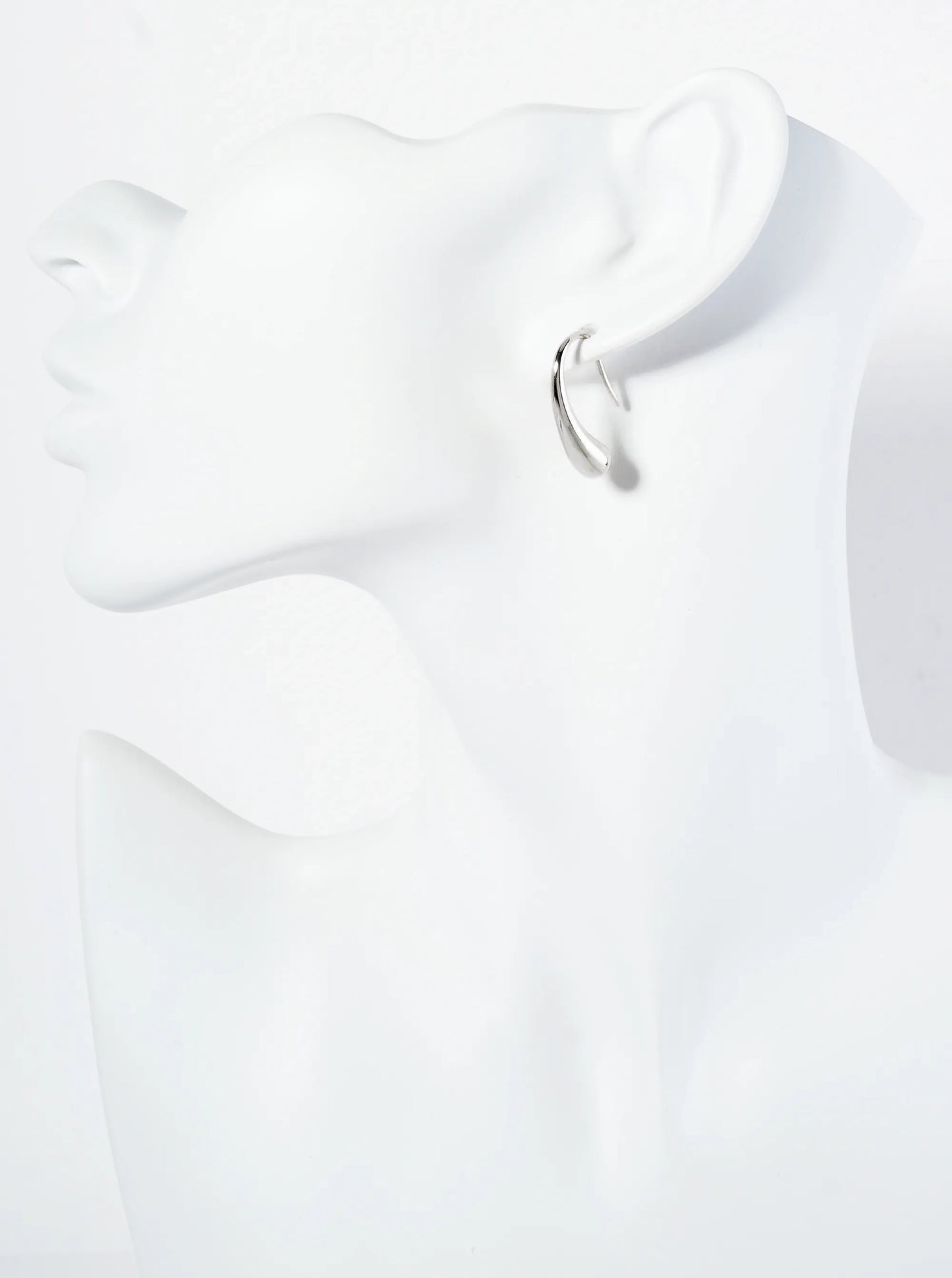 Polished 14K-Gold-Dipped Artistic 3D Teardrop-Shaped Earrings