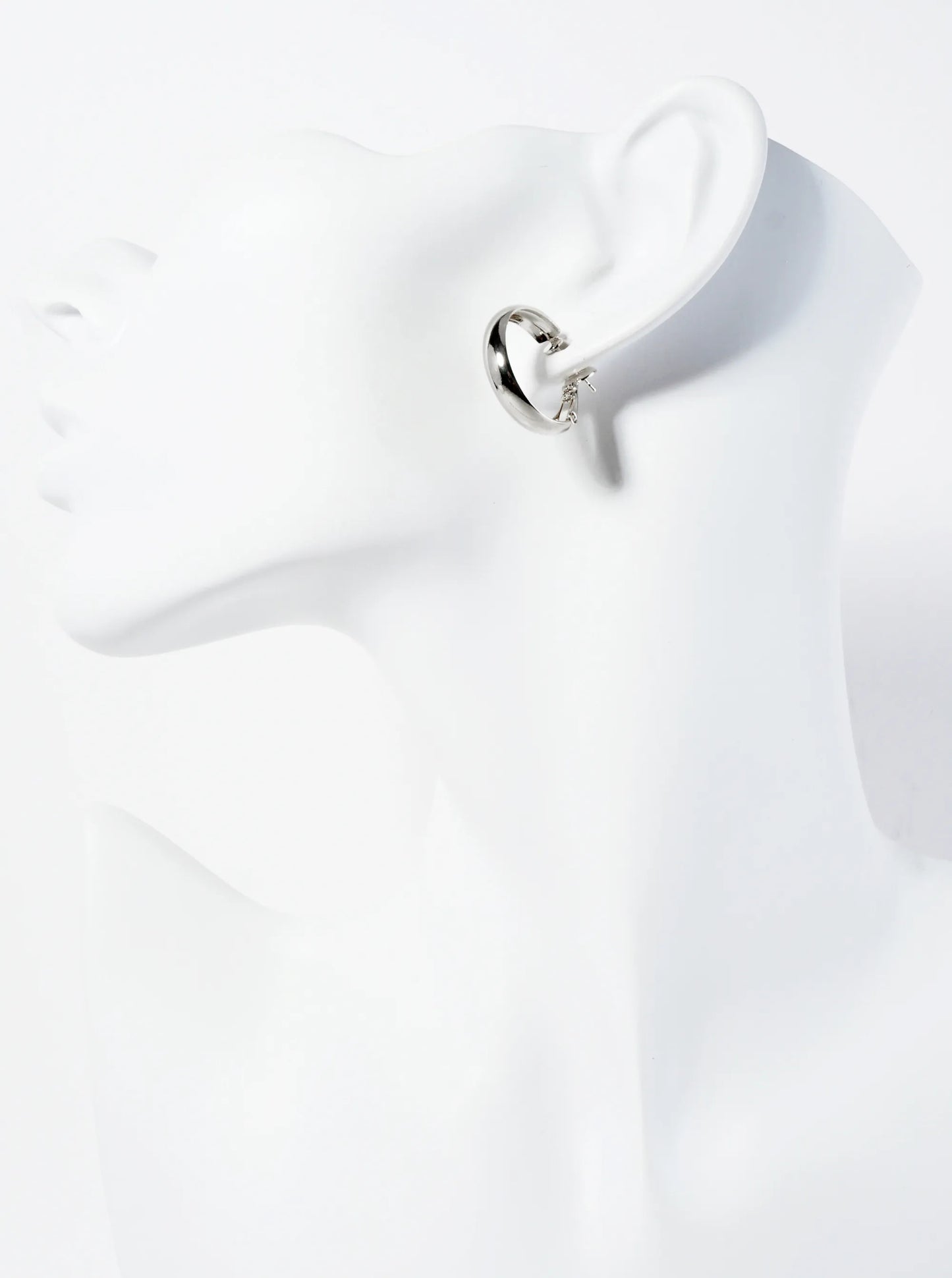 Polished 14K-Gold-Dipped Brass 20mm Latch-Back Hoop Earrings