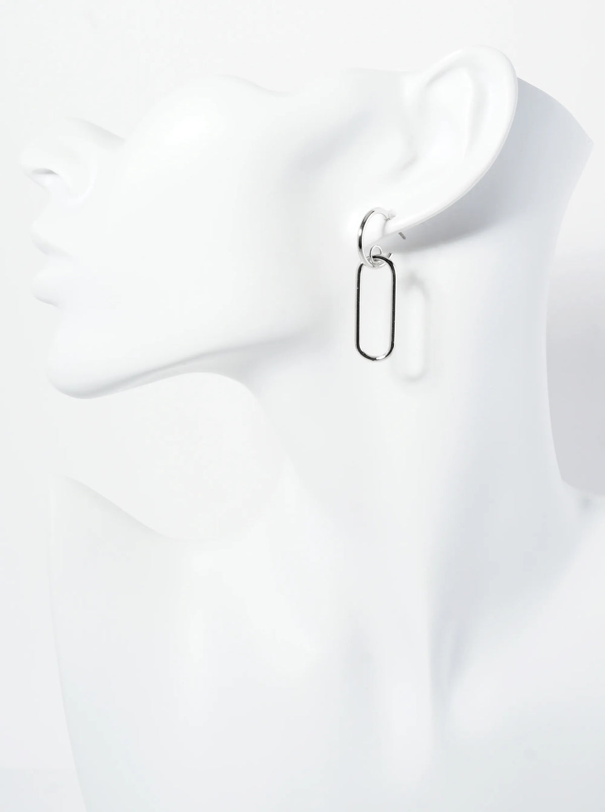 Polished 14K-Gold-Dipped Geometric Dangle Earrings