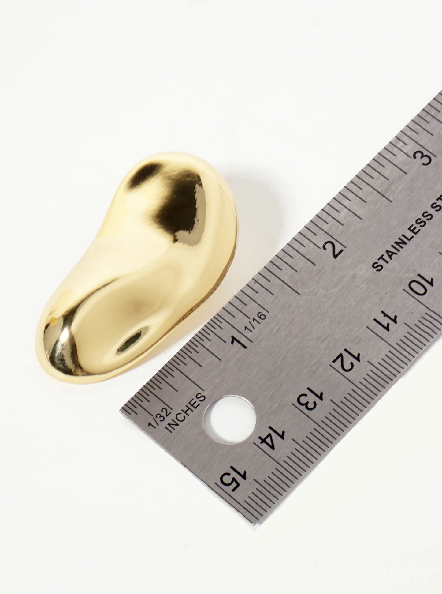 Polished Brass Hand-Pressed-Texture 18K-Gold-Dipped Statement Earrings