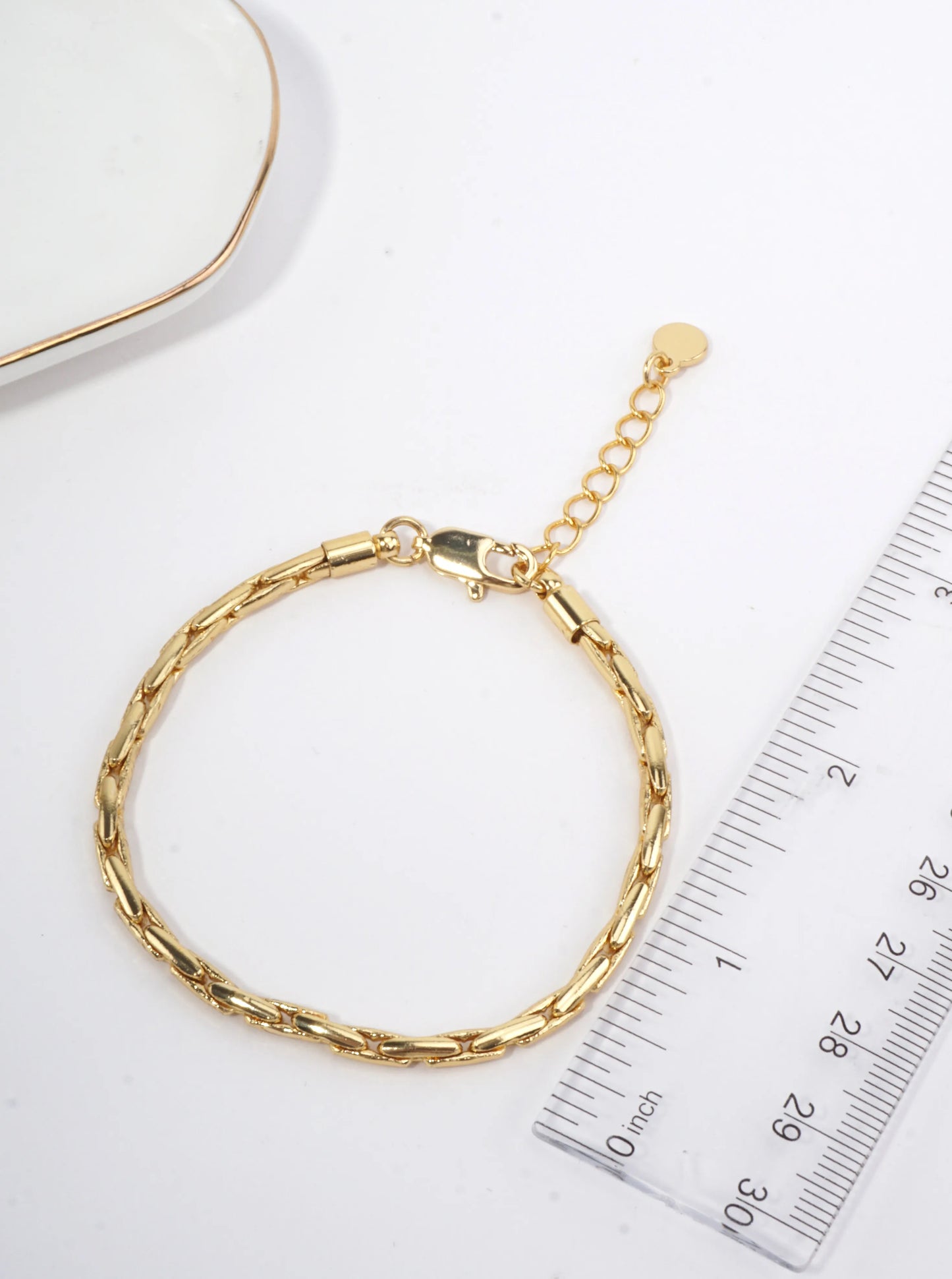 Polished Delicate Artistic Chain Bracelet