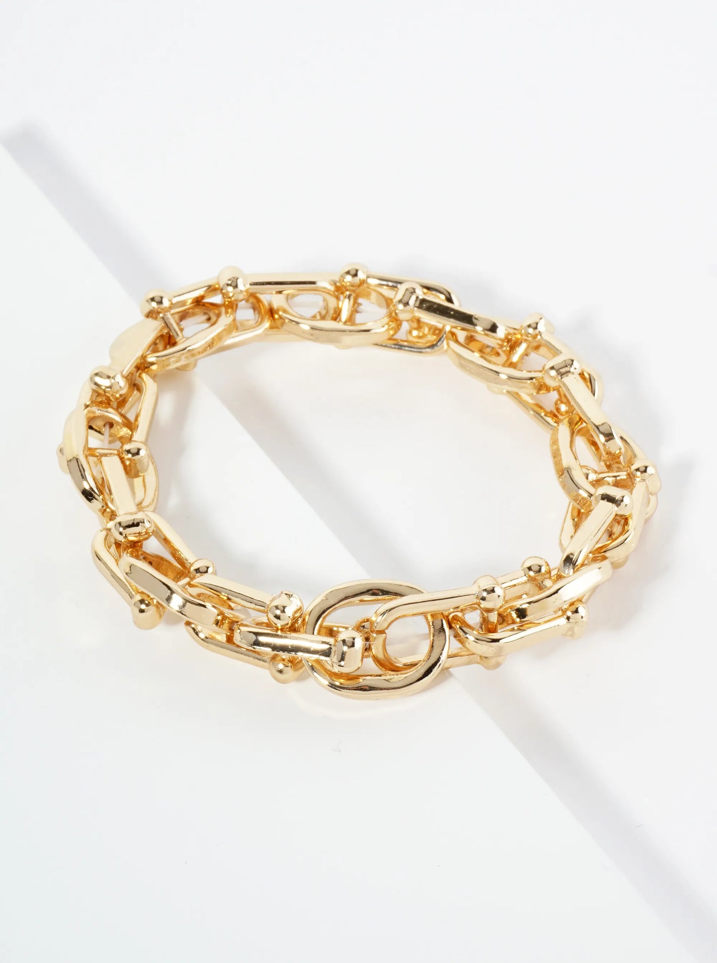 Polished Metal HardWear Chain Stretch Bracelet