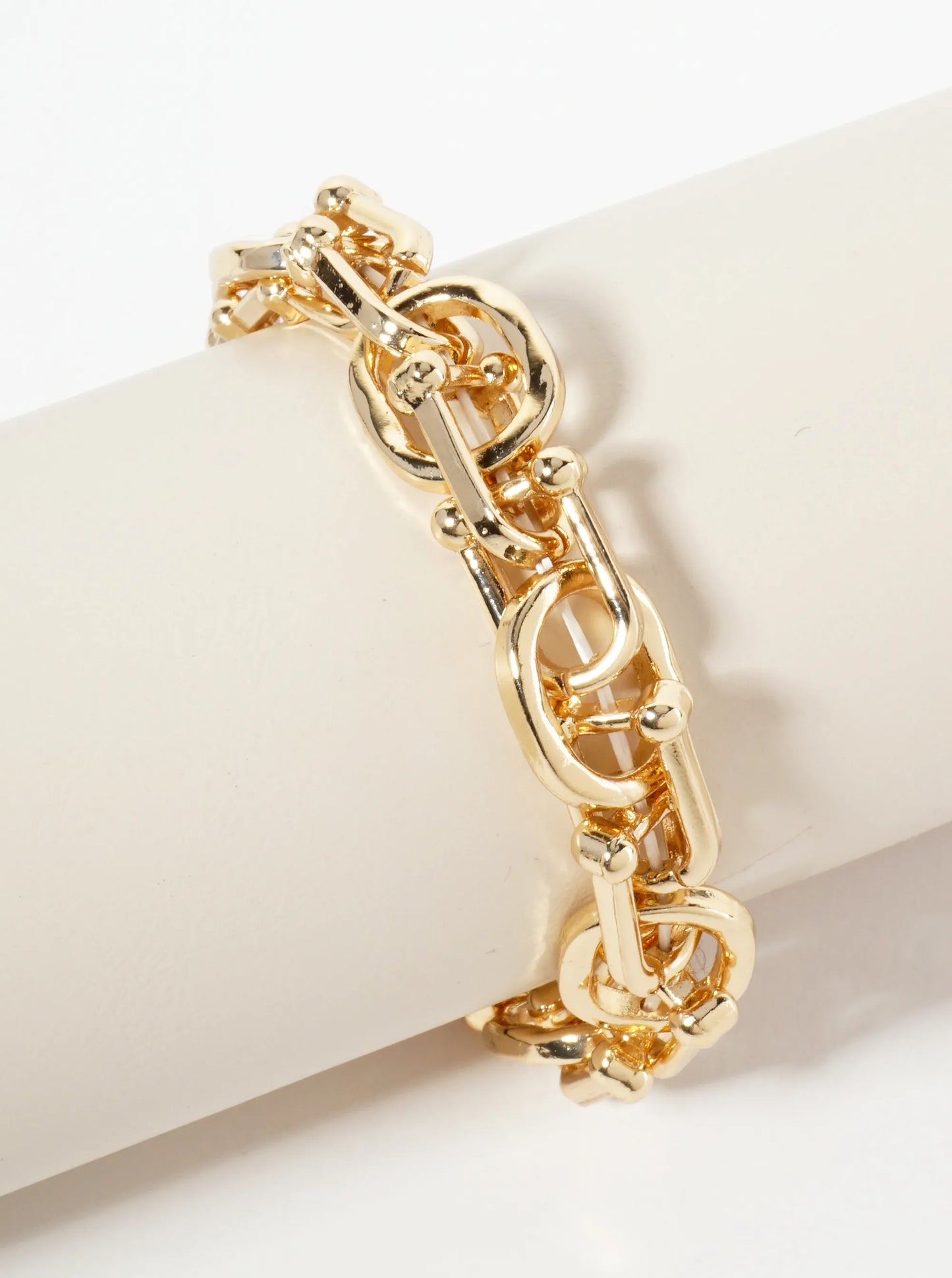 Polished Metal HardWear Chain Stretch Bracelet