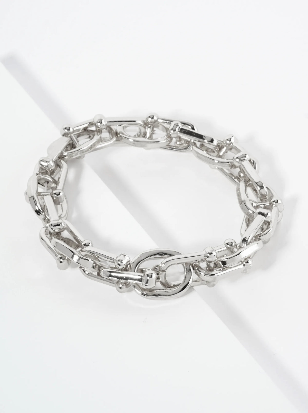 Polished Metal HardWear Chain Stretch Bracelet