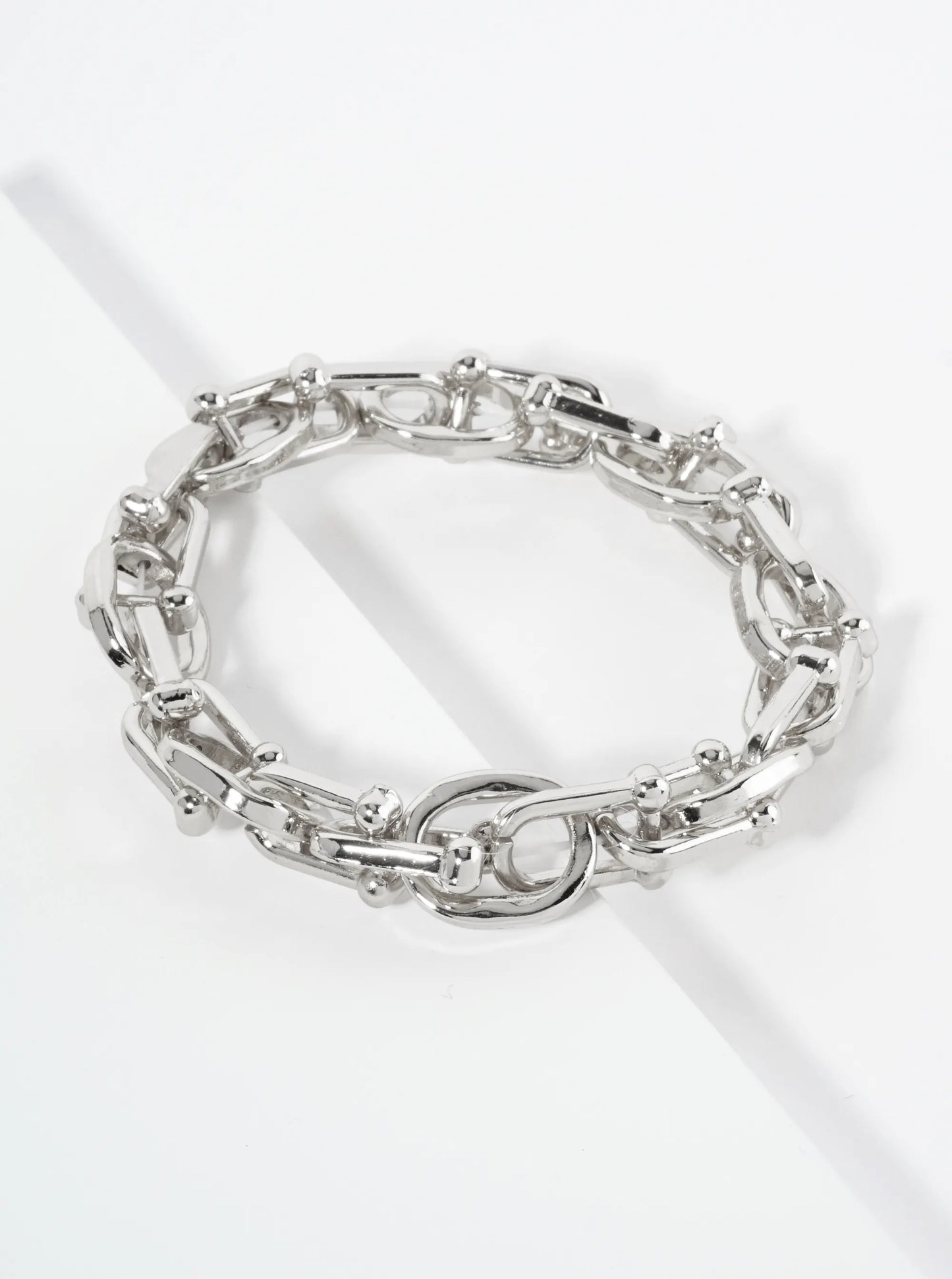 Polished Metal HardWear Chain Stretch Bracelet