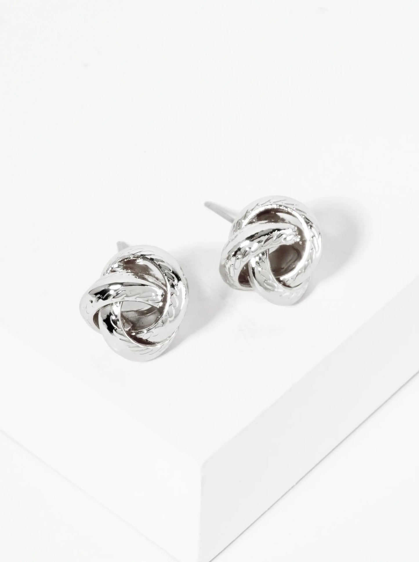 18K Gold Dipped Pave Set CZ 7mm Dainty Round Stud Earrings