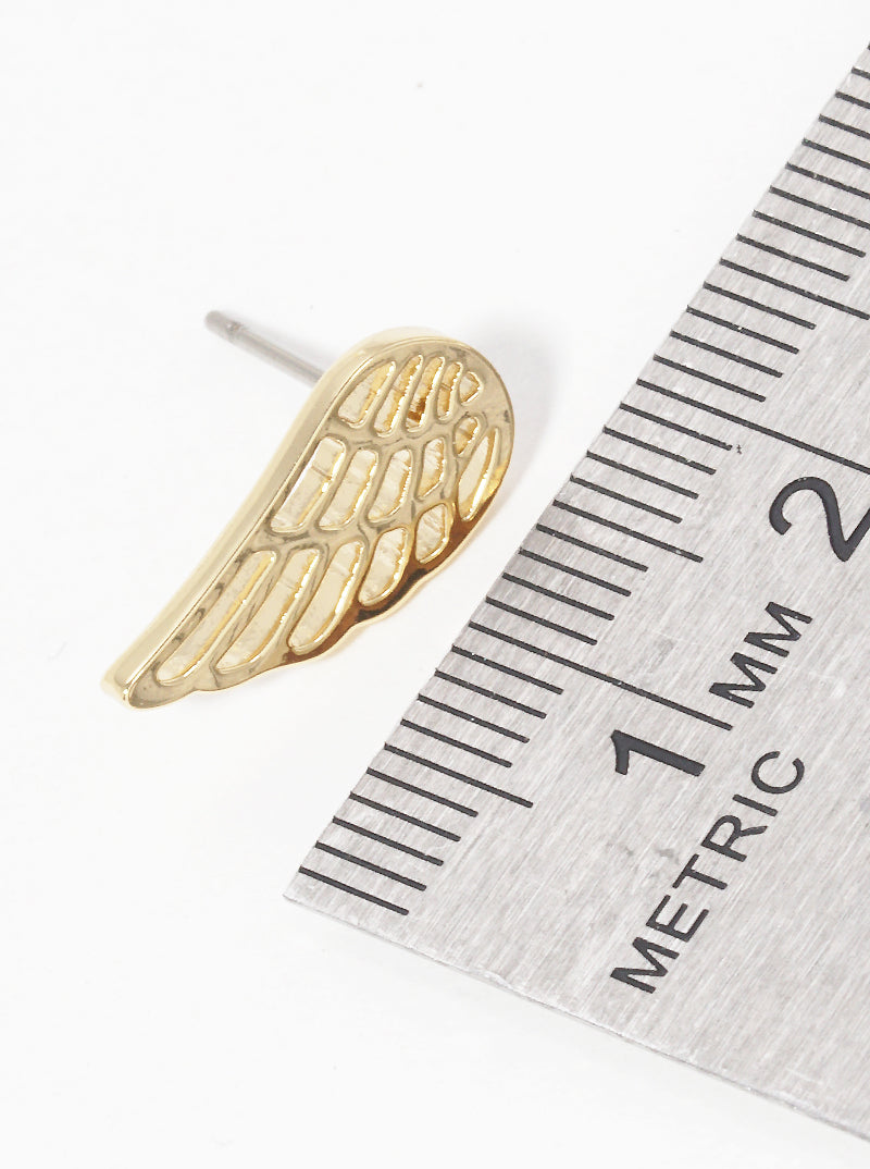 Premium Stainless Steel Angle Wing Post Stud Earrings
