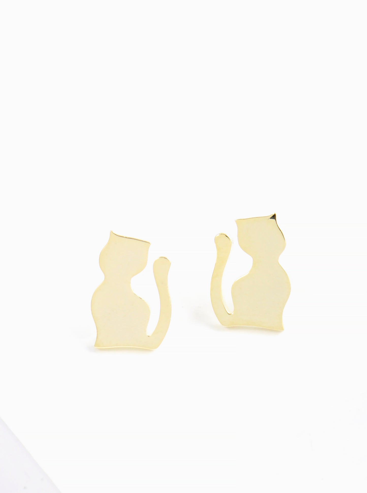 Premium Stainless Steel Cat Post Stud Earrings