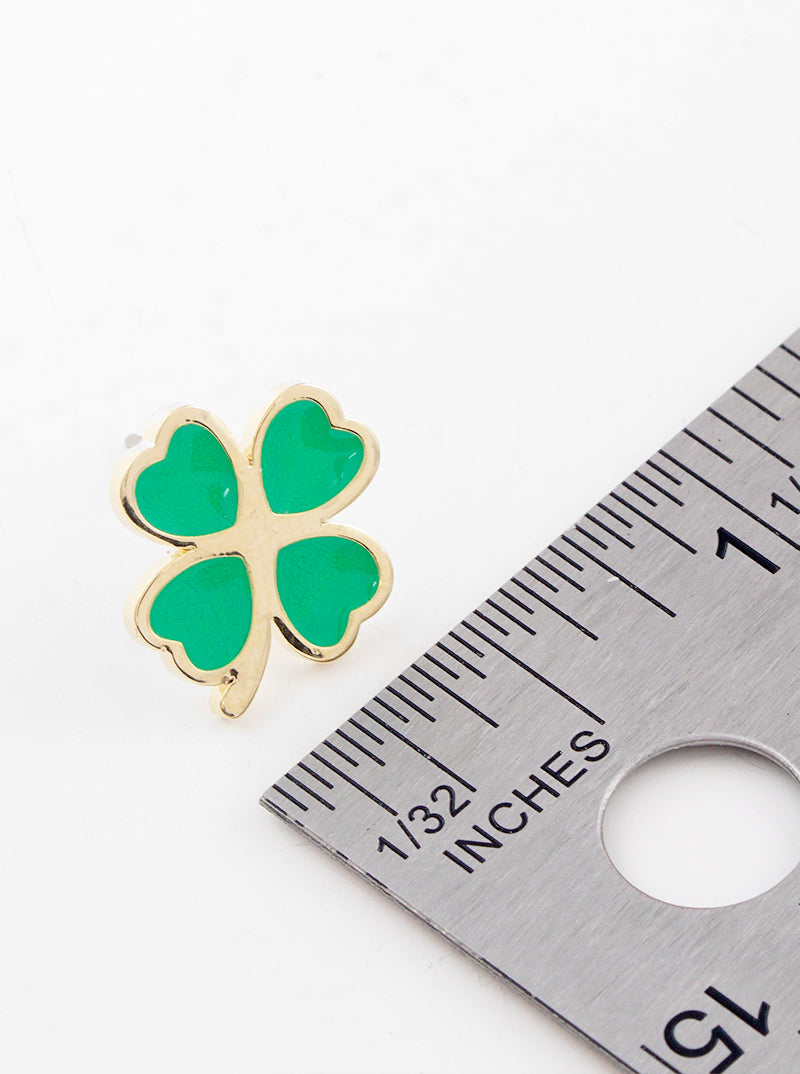 Premium Stainless Steel Clover Post Stud Earrings
