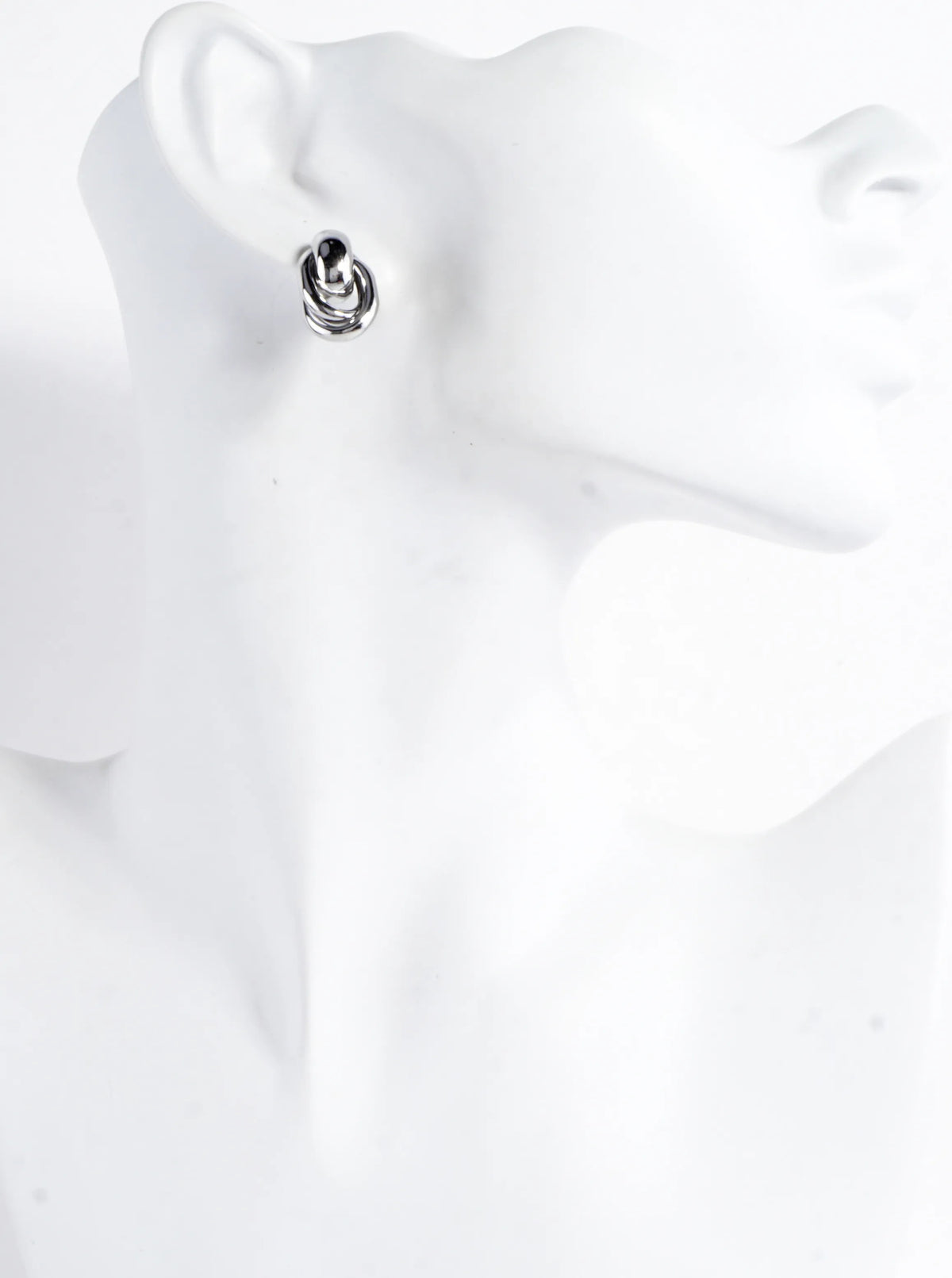 Small Brass Ring Doorknocker Earrings