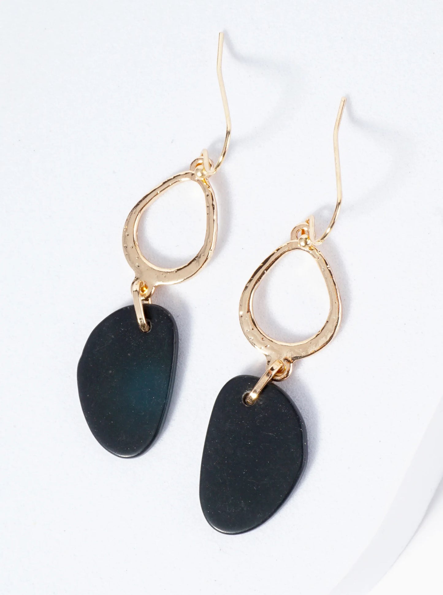 Semi-Precious Stone Drop Dangle Earrings