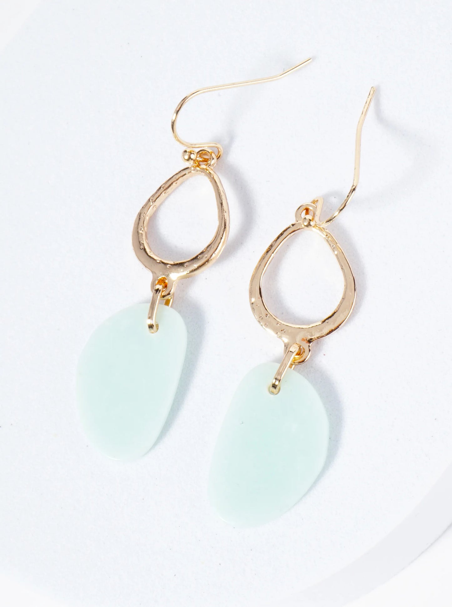 Semi-Precious Stone Drop Dangle Earrings