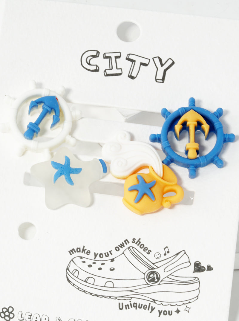 Set Of 4 Jibbitz Shoe Charms