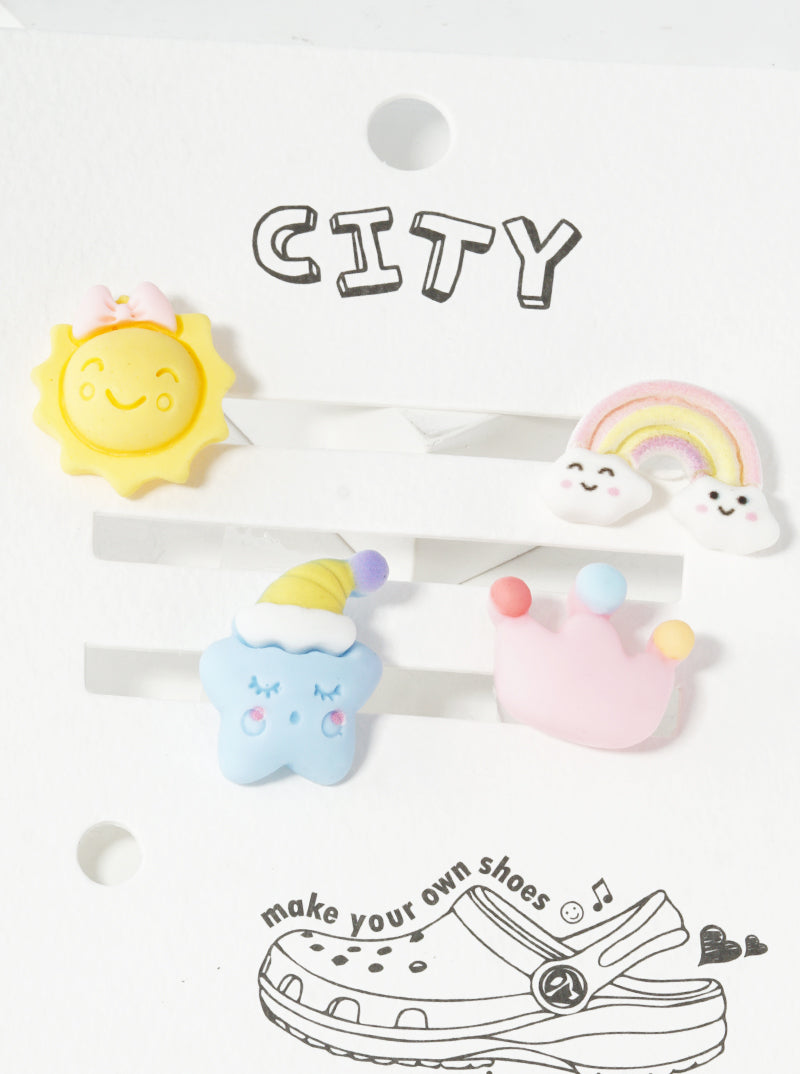 Set Of 4 Jibbitz Shoe Charms