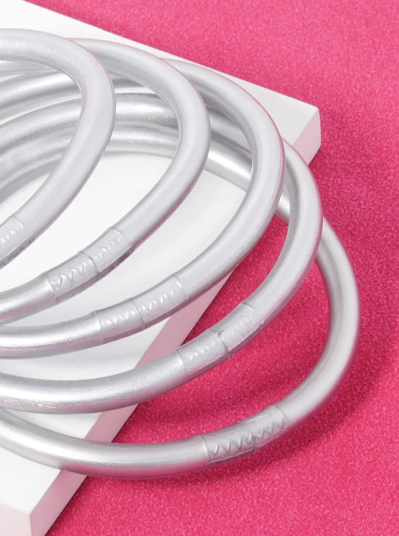 Set Of 9 Jelly Tube Stackable Bangle Bracelet