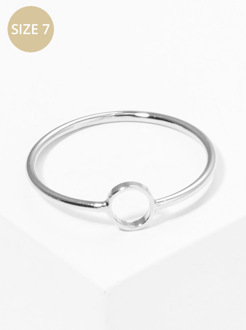 Size 7 Wire Cut Out Round Brass Ring