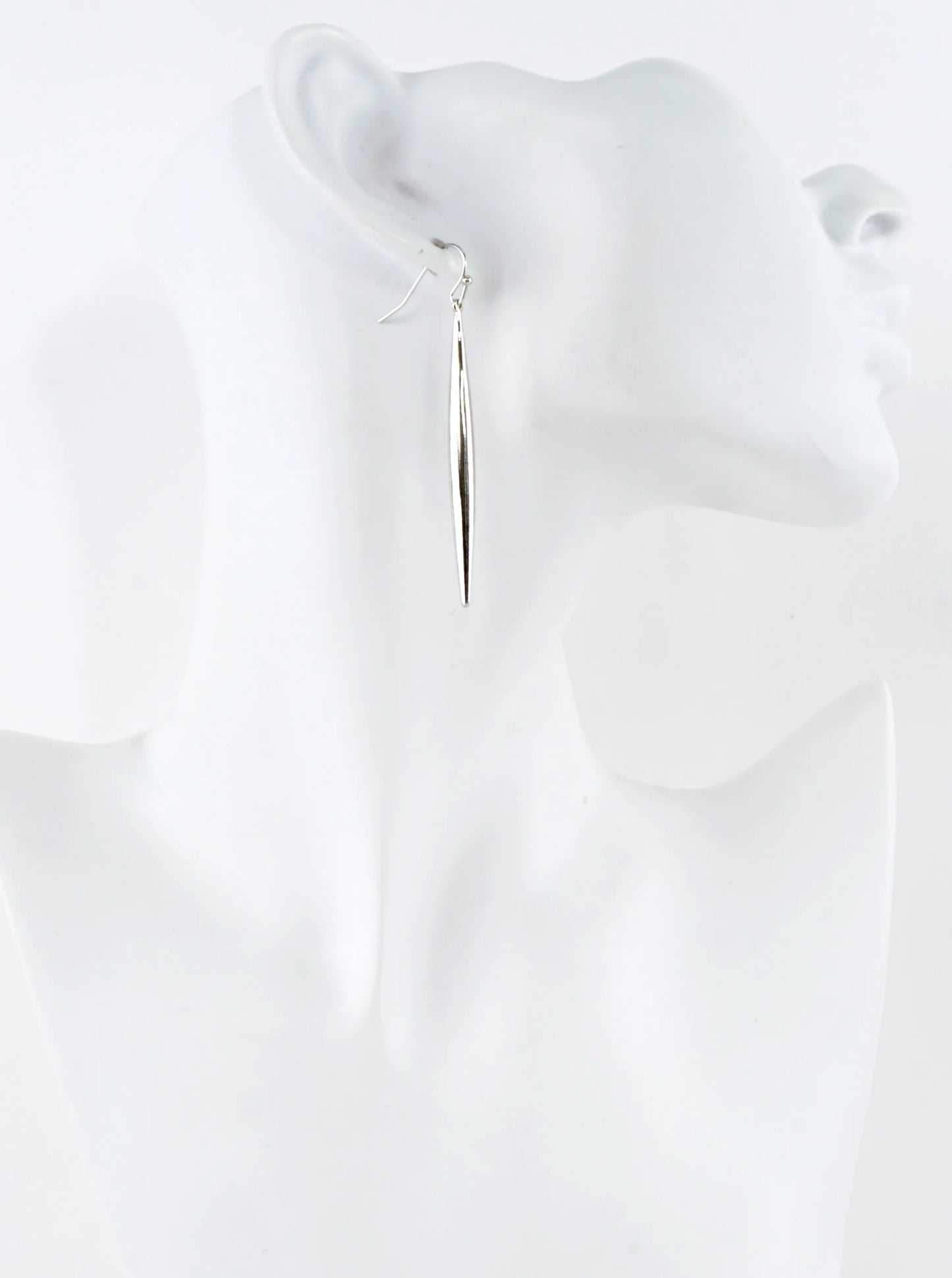 Sleek Sculptural Drop Earrings