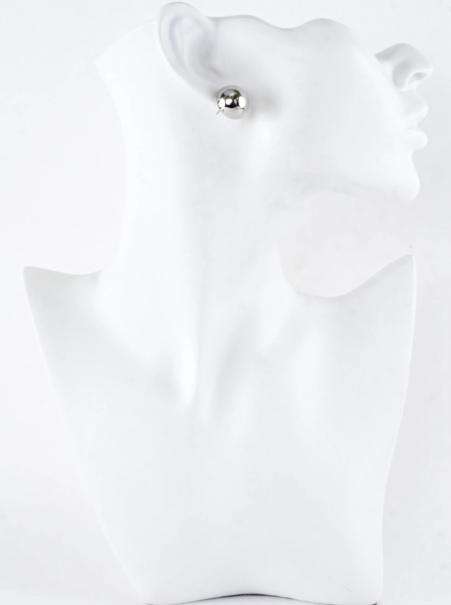 Small Chunky Puffy Dome Button Stud Earrings