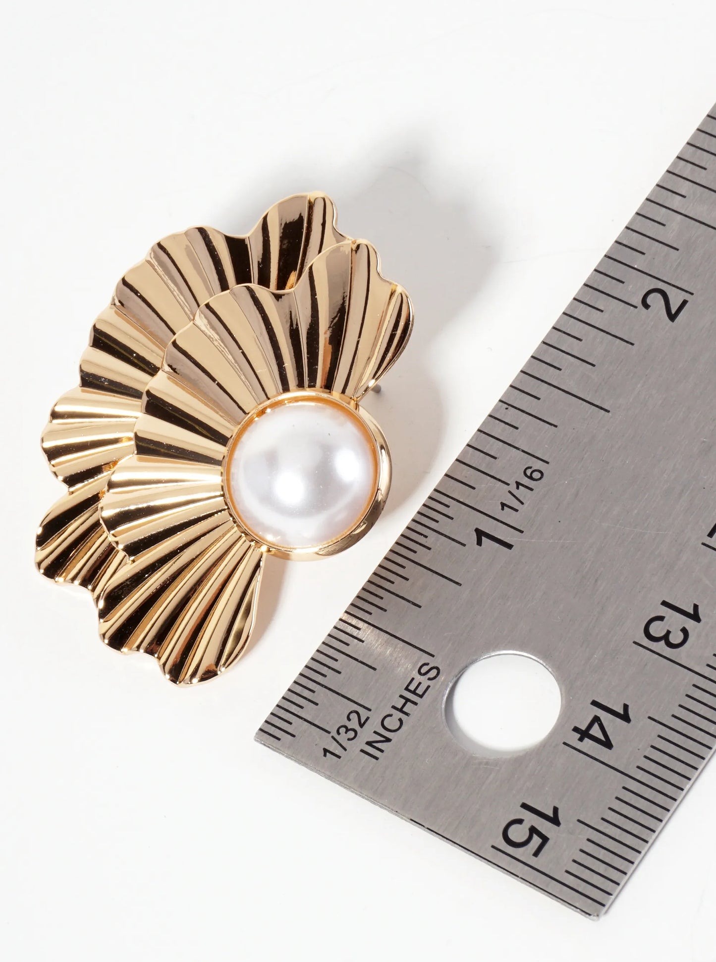 Spiritual-Theme Butterfly-Inspired Pearl Statement Post Earrings