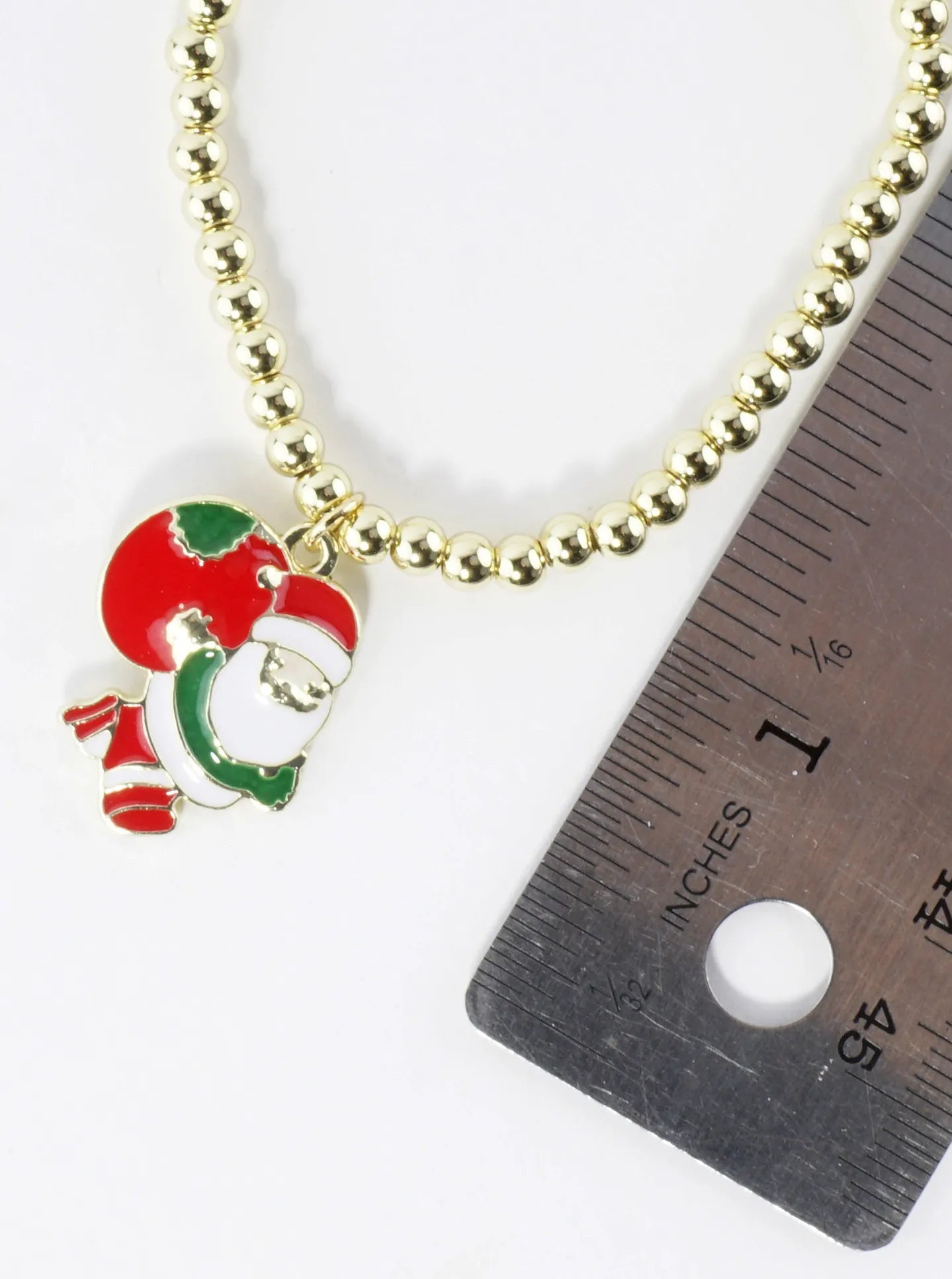 Stainless Steel Christmas Santa Bag Charm Bracelet